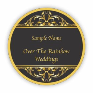 (image for) Over The Raibow Weddings Circle Gold badge