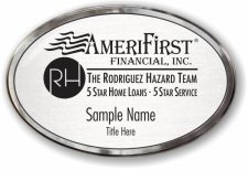(image for) AmeriFirst Financial, Inc Oval Prestige Polished badge