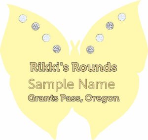 (image for) Rikki\'s Rounds Shaped Gold badge W/ Jewels