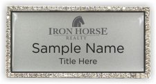 (image for) Iron Horse Realty Bling Silver badge