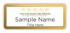 (image for) Five Star Home Care Services Prestige Gold Anodized badge