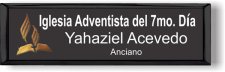 (image for) Iglesia Adventista del 7mo. Dia Small Executive Black badge
