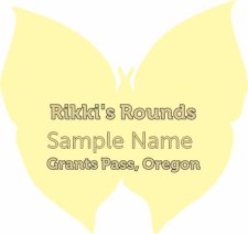 (image for) Rikki's Rounds Shaped Gold badge Without Jewels