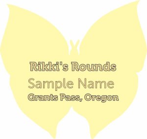 (image for) Rikki\'s Rounds Shaped Gold badge Without Jewels