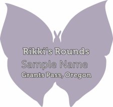 (image for) Rikki's Rounds Shaped Silver badge Without Jewels