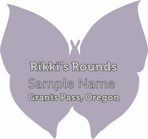 (image for) Rikki\'s Rounds Shaped Silver badge Without Jewels