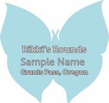 (image for) Rikki's Rounds Shaped Silver badge Without Jewles