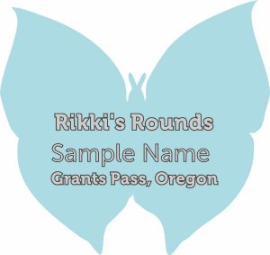 (image for) Rikki\'s Rounds Shaped Silver badge Without Jewles