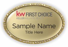 (image for) KW First Choice Oval Bling Gold badge