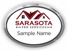 (image for) Sarasota Pro Services Oval Executive Silver badge