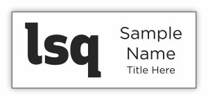 (image for) LSQ Standard White Square Corner badge