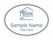 (image for) Goode Realty Oval White badge