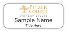 (image for) Pitzer College Standard White badge