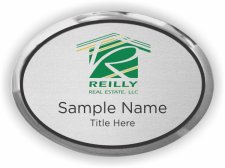 (image for) Reilly Real Estate Oval Executive Silver badge