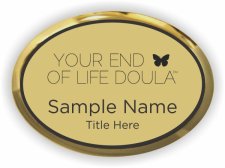 (image for) Your End of Life Doula Oval Executive Gold badge