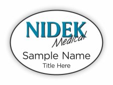 (image for) Nidek Medical Products, Inc. Oval White badge
