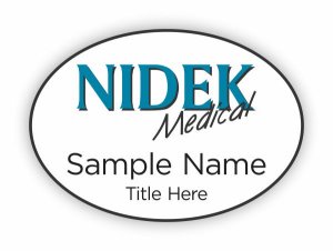 (image for) Nidek Medical Products, Inc. Oval White badge