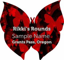 (image for) Rikki's Rounds Shaped Silver badge Without Jewels