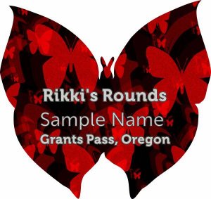 (image for) Rikki\'s Rounds Shaped Silver badge Without Jewels