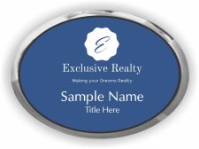 (image for) Exclusive Realty Oval Executive Silver badge