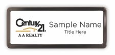 (image for) Century 21 AA Realty Black Chrome badge