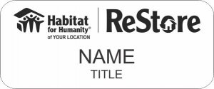 (image for) Habitat for Humanity Standard White badge