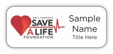 (image for) Eric Paredes Save A Life Foundation Standard White badge