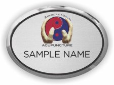 (image for) American Health Acupuncture Oval Executive Silver badge