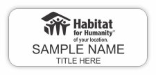 (image for) Habitat for Humanity Standard White badge