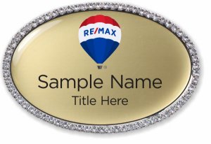 (image for) Remax Balloon Logo - 2017 Oval Bling Silver Other badge