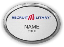 (image for) Recruit Military Oval Executive Silver badge