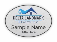 (image for) Delta Landmark Realty Oval Silver badge