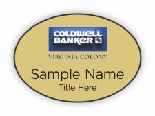 (image for) Coldwell Banker Virginia Colony Oval Gold badge