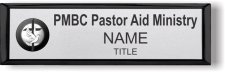 (image for) PMBC Pastor Aid Ministry Small Executive Black badge