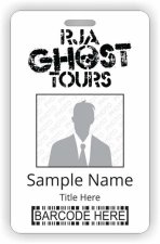 (image for) RJA Ghost Tours Barcode ID Vertical badge