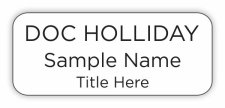 (image for) Doc Holliday Standard White badge