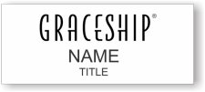 (image for) Graceship Standard White Square Corner badge