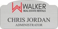 (image for) Walker Real Estate Shaped Silver badge