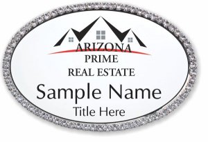 (image for) Prudential Northern Arizona Real Estate Oval Bling Silver Other badge