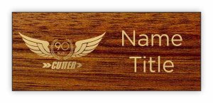 (image for) Cutter Aviation Standard Bloodwood Square Corner badge