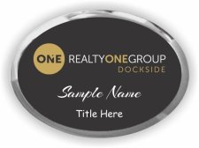 (image for) Realty One Group Dockside Oval Executive Silver Other badge