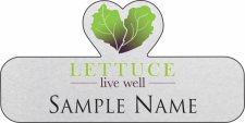 (image for) Lettuce Live Well Shaped Silver badge