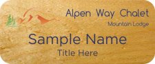(image for) Alpen Way Chalet Mountain Lodge Standard Maple badge