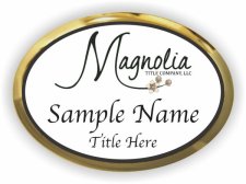 (image for) Magnolia Title Company Oval Executive Gold Other badge
