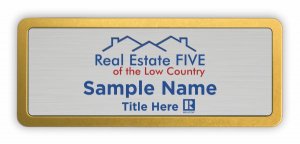 (image for) Real Estate Five of the Lowcountry Prestige Gold Anodized badge