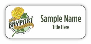 (image for) BAYPORT FLOWER HOUSES Standard White badge