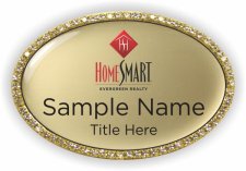 (image for) HomeSmart Evergreen Oval Bling Gold badge