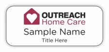 (image for) Outreach Home Care Standard White badge