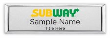 (image for) Subway Small Executive Silver badge