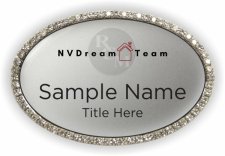 (image for) NV Dream Team Oval Bling Silver Other badge